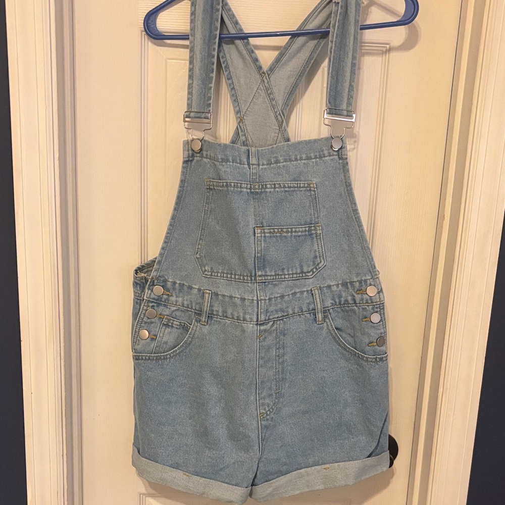 Denim Overalls with Adjustable Straps